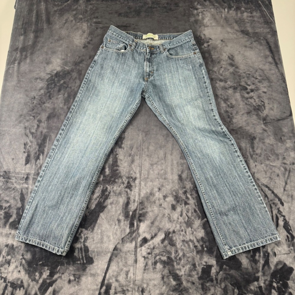 Wrangler Straight Fit Jeans Mens 32x29 Blue 100% Cotton 95MAWME